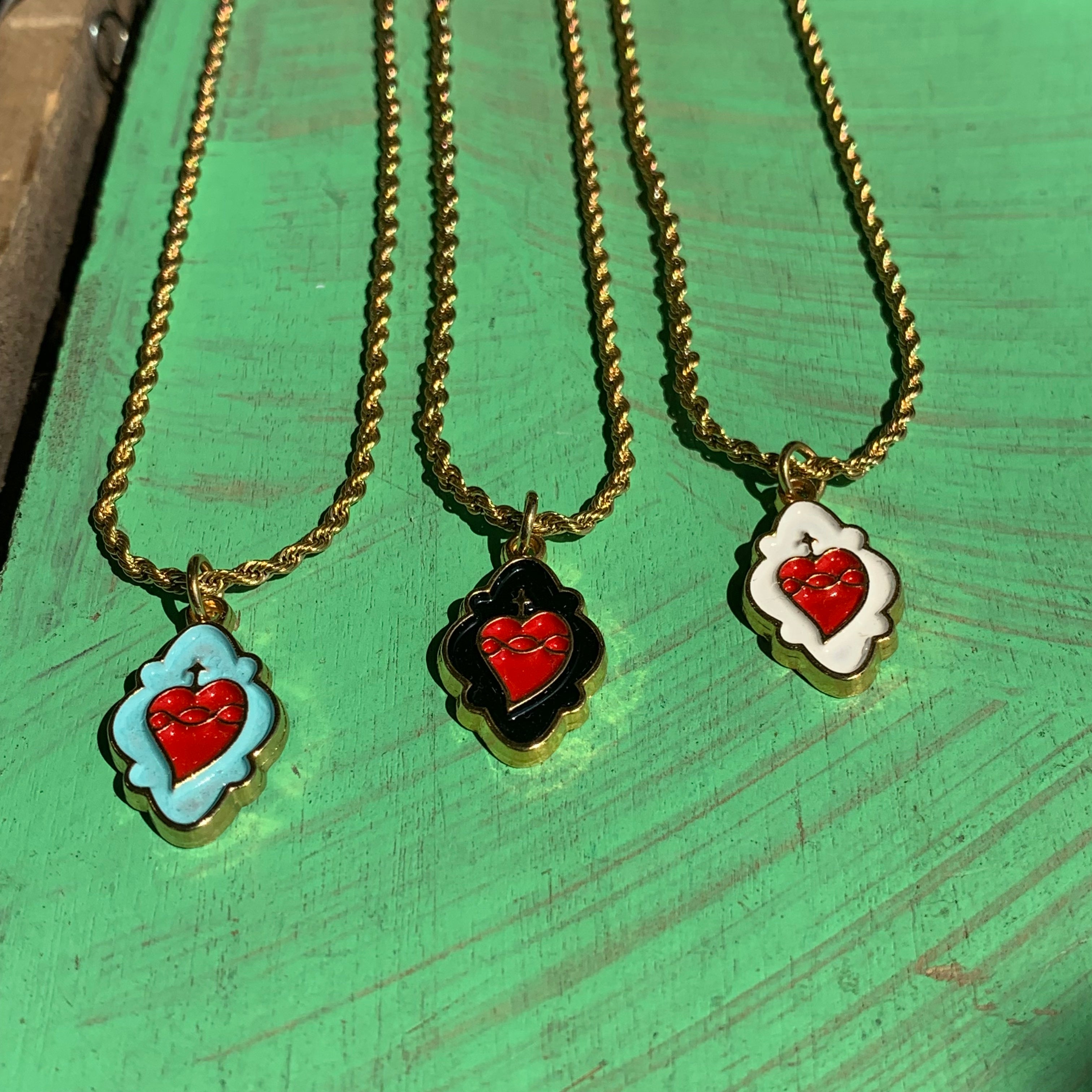 Crown of Thorns Heart Necklace