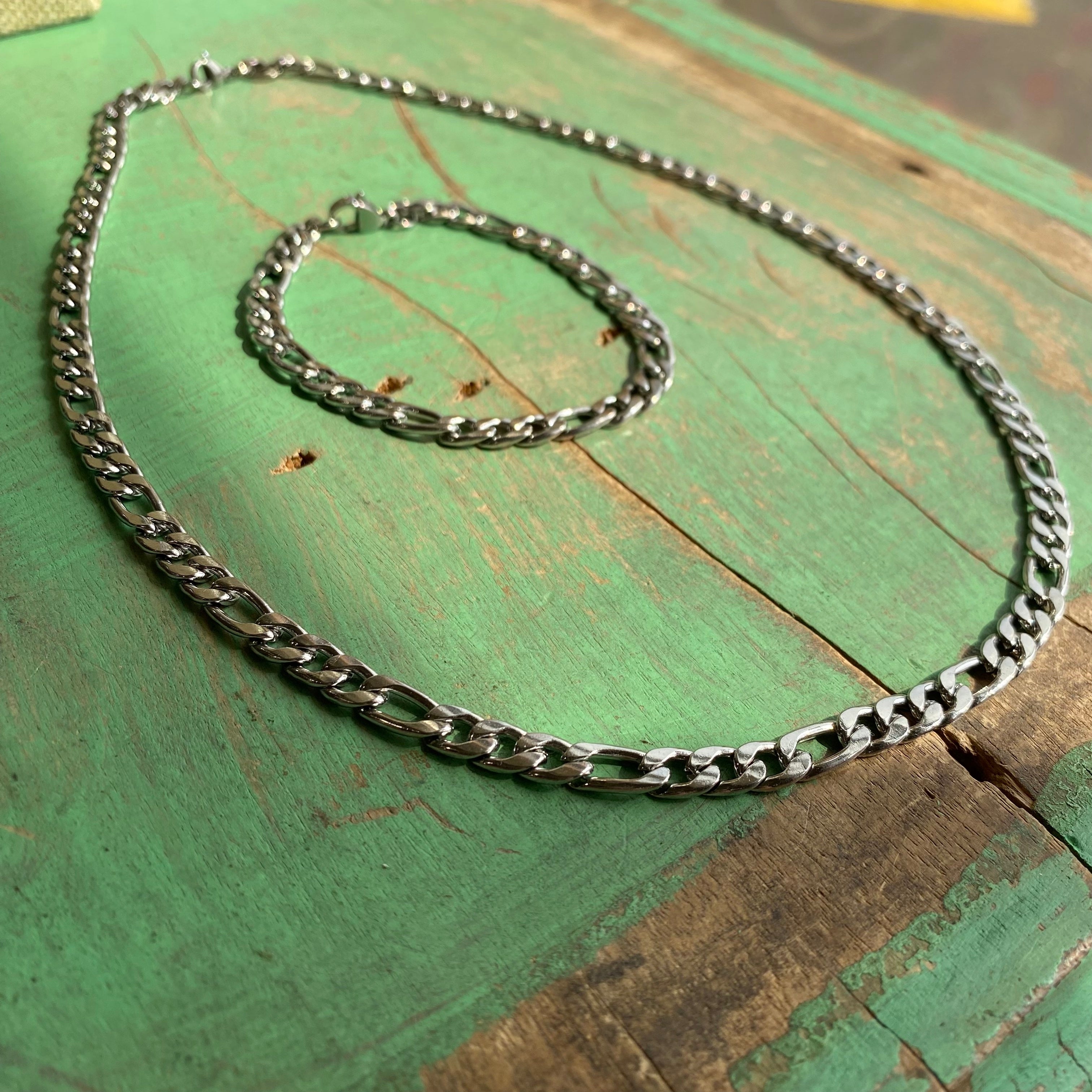 Stainless Steel Cuban Link Necklace or Bracelet