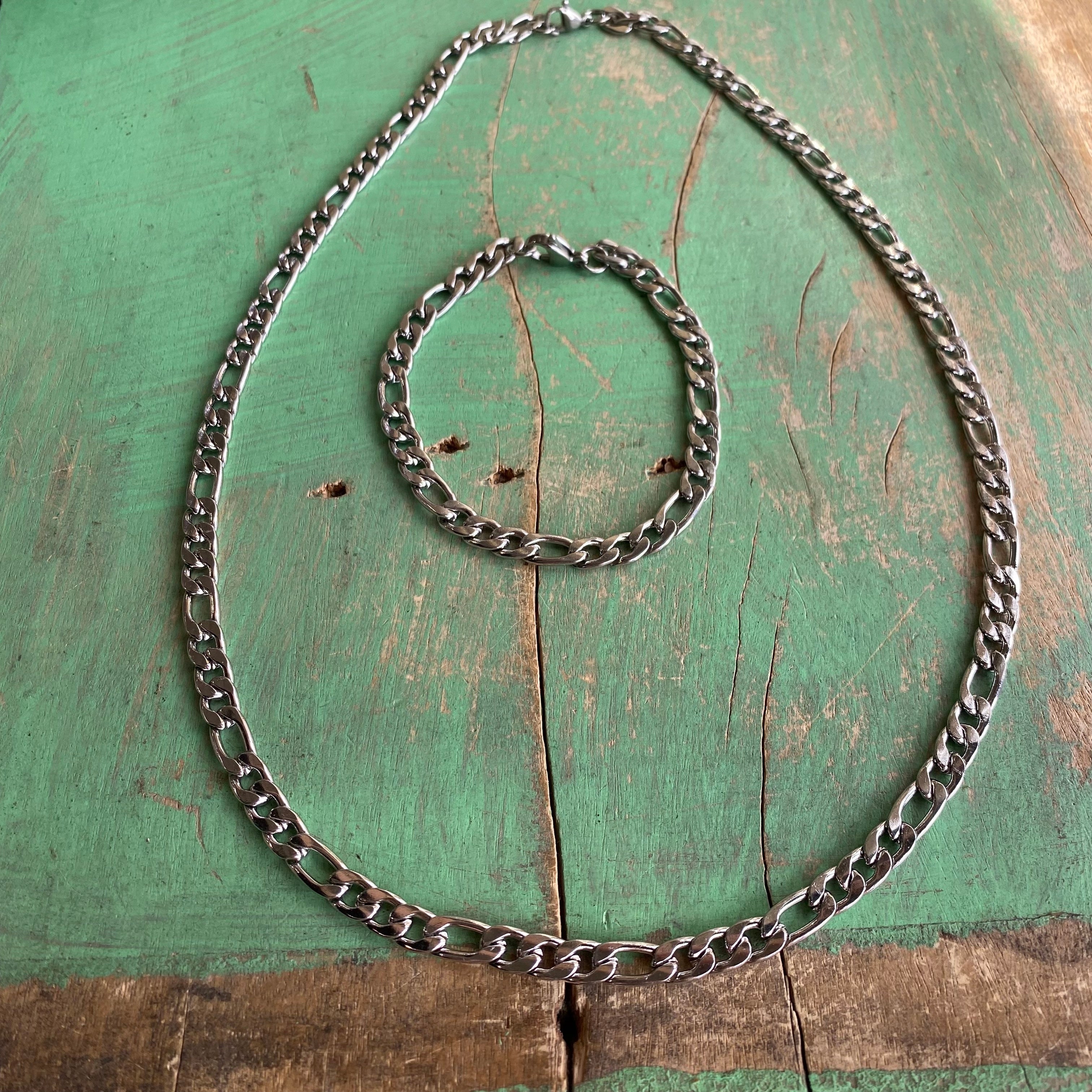 Stainless Steel Cuban Link Necklace or Bracelet