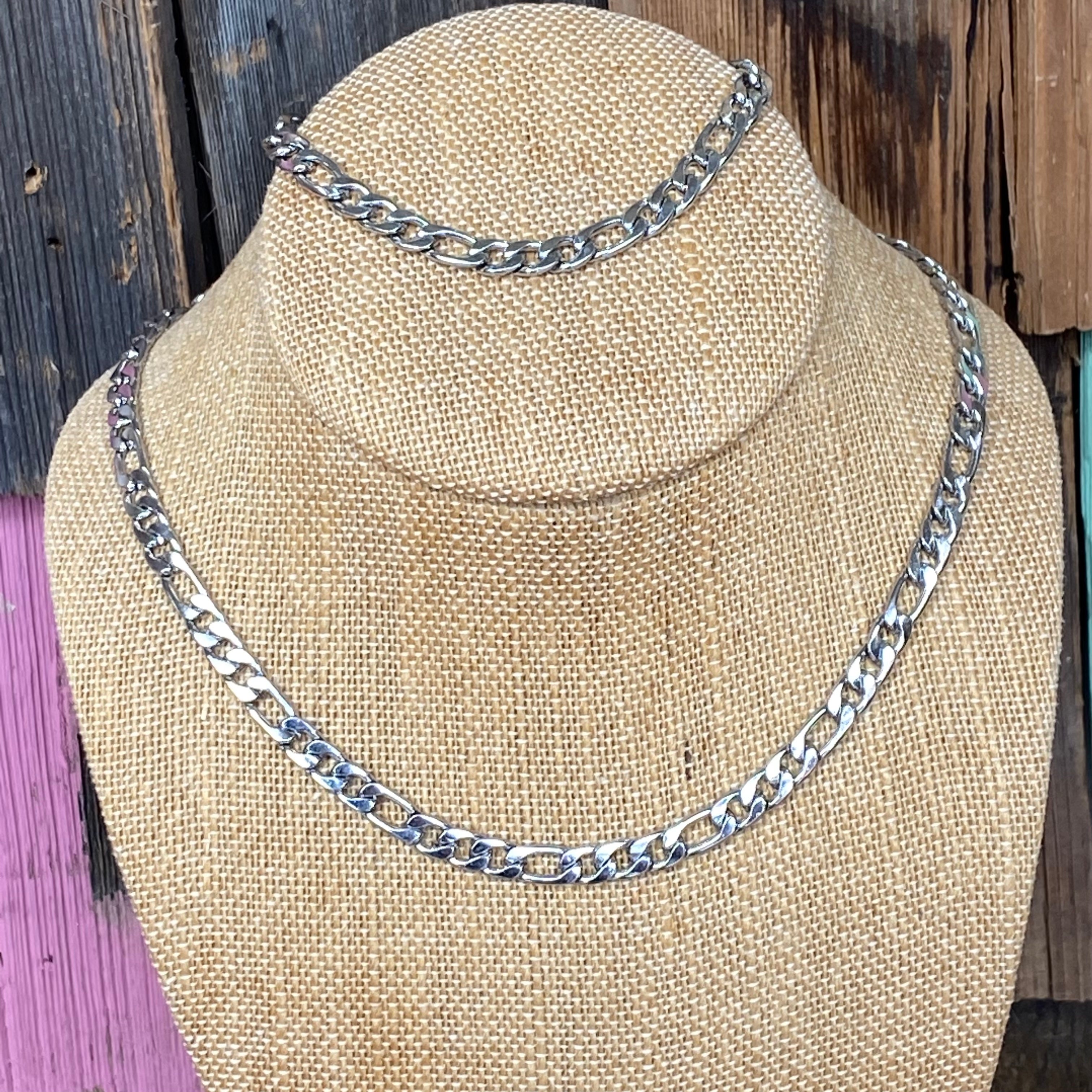 Stainless Steel Cuban Link Necklace or Bracelet