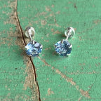 Sterling Silver Birthstone Studs