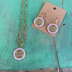 Colorful St Benedict Chain Necklace or Earrings