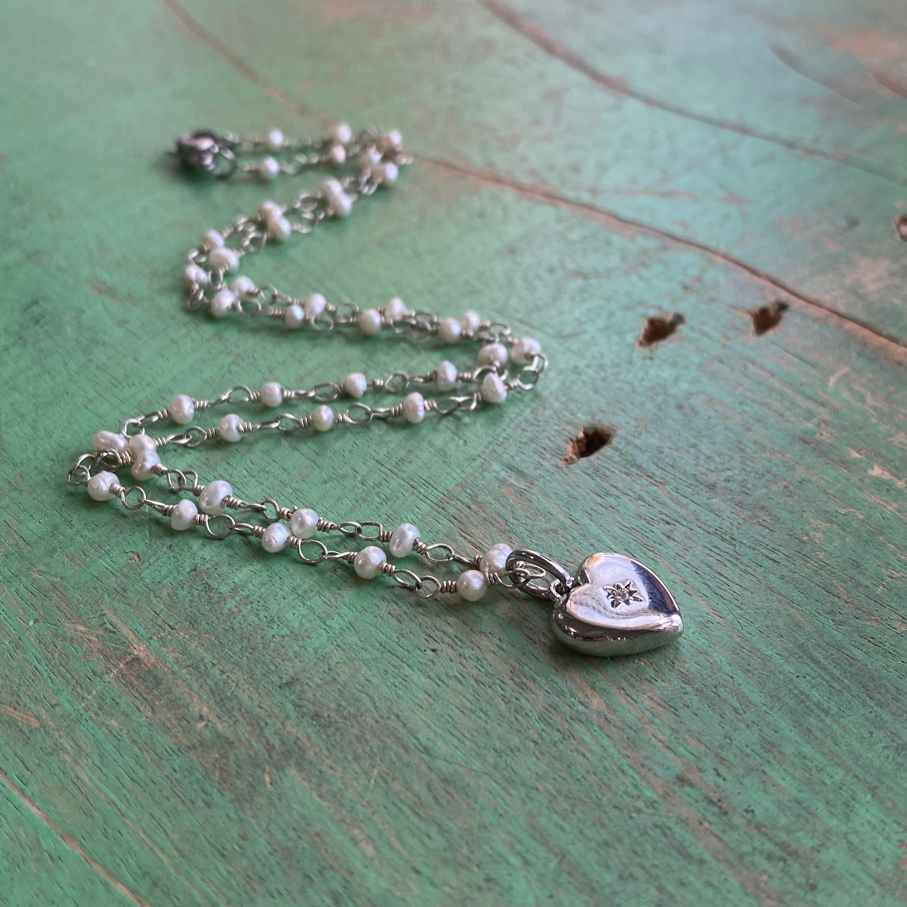 North Star Heart Necklace