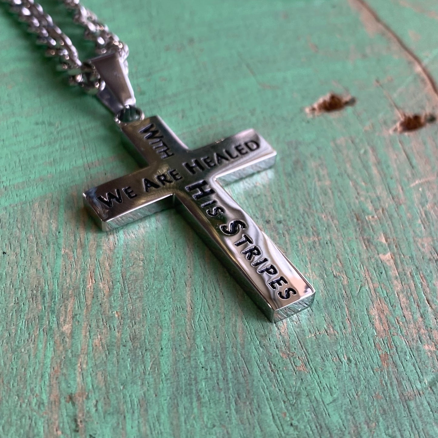 Lamb of God Cross Healed 24” Necklace