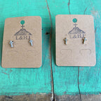 Dainty Mini CZ Cross Earrings