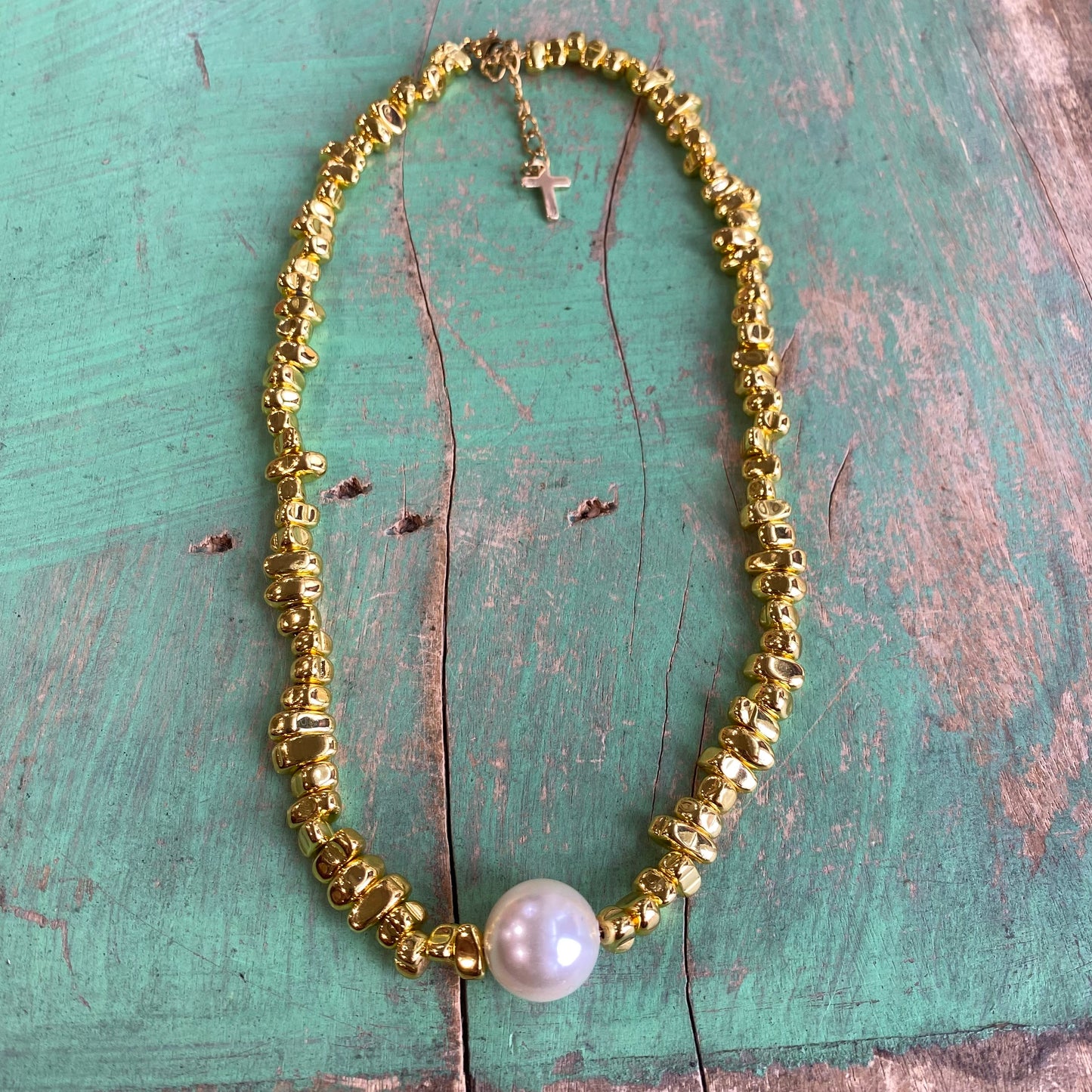 Nugget Bead Pearl Necklaces