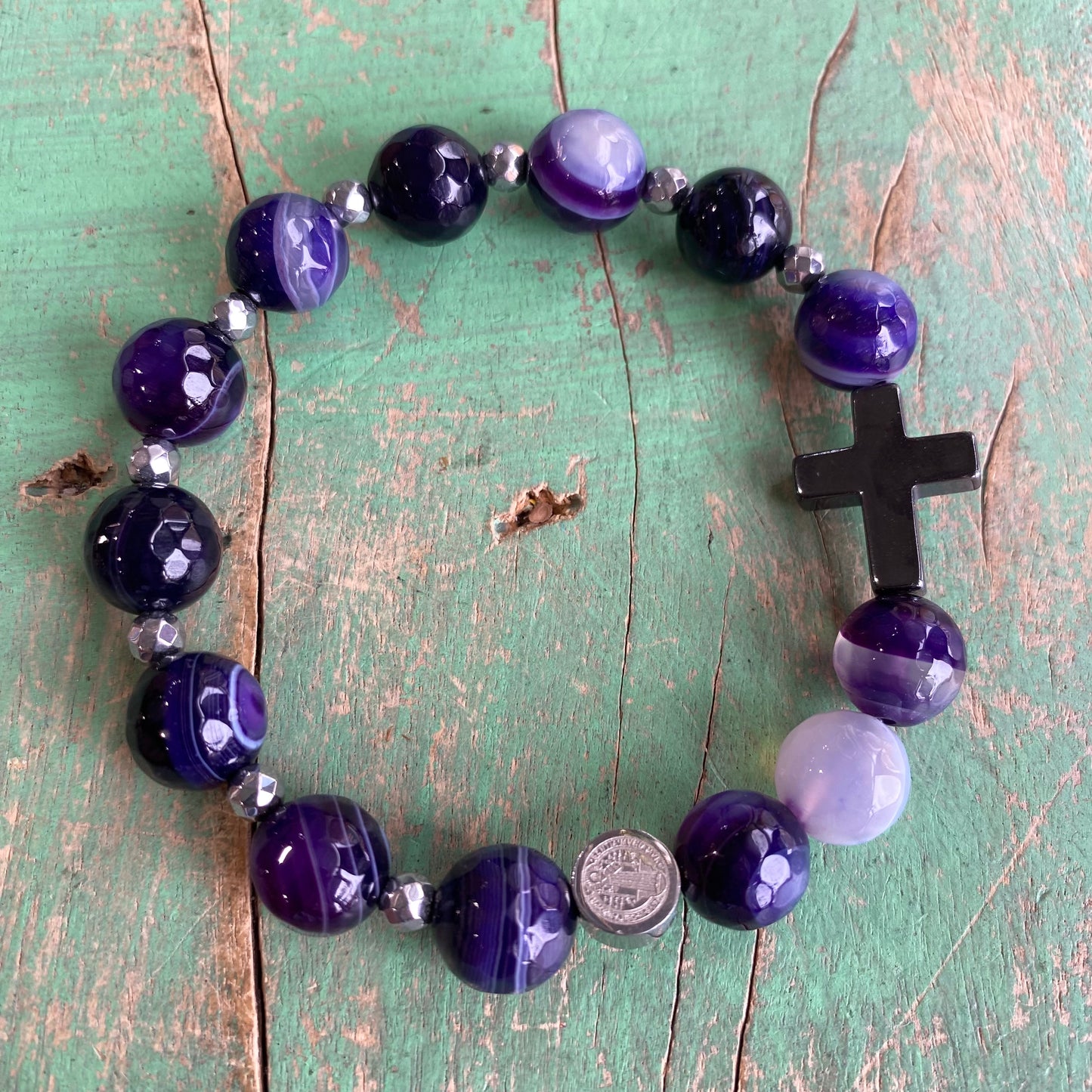 Purple Rosary Bracelet