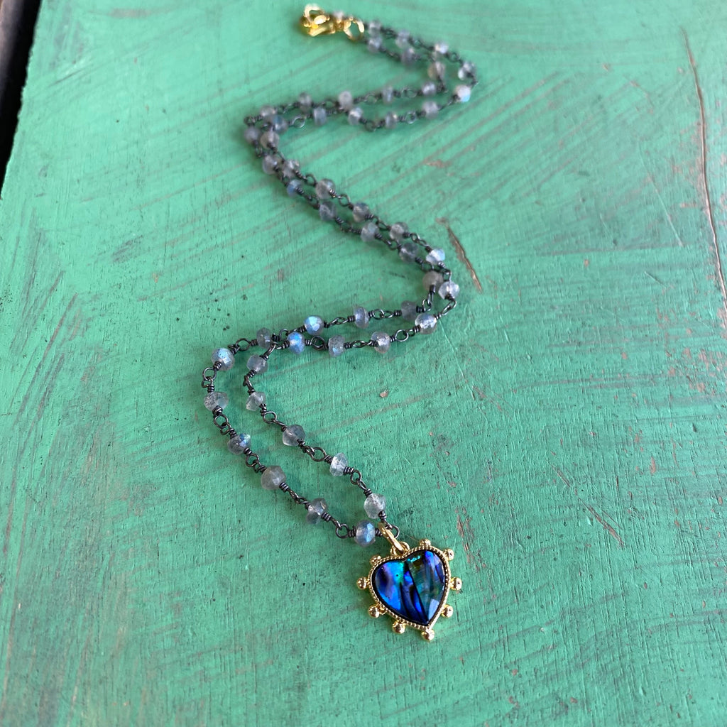 Calm Heart Necklace and Earrings