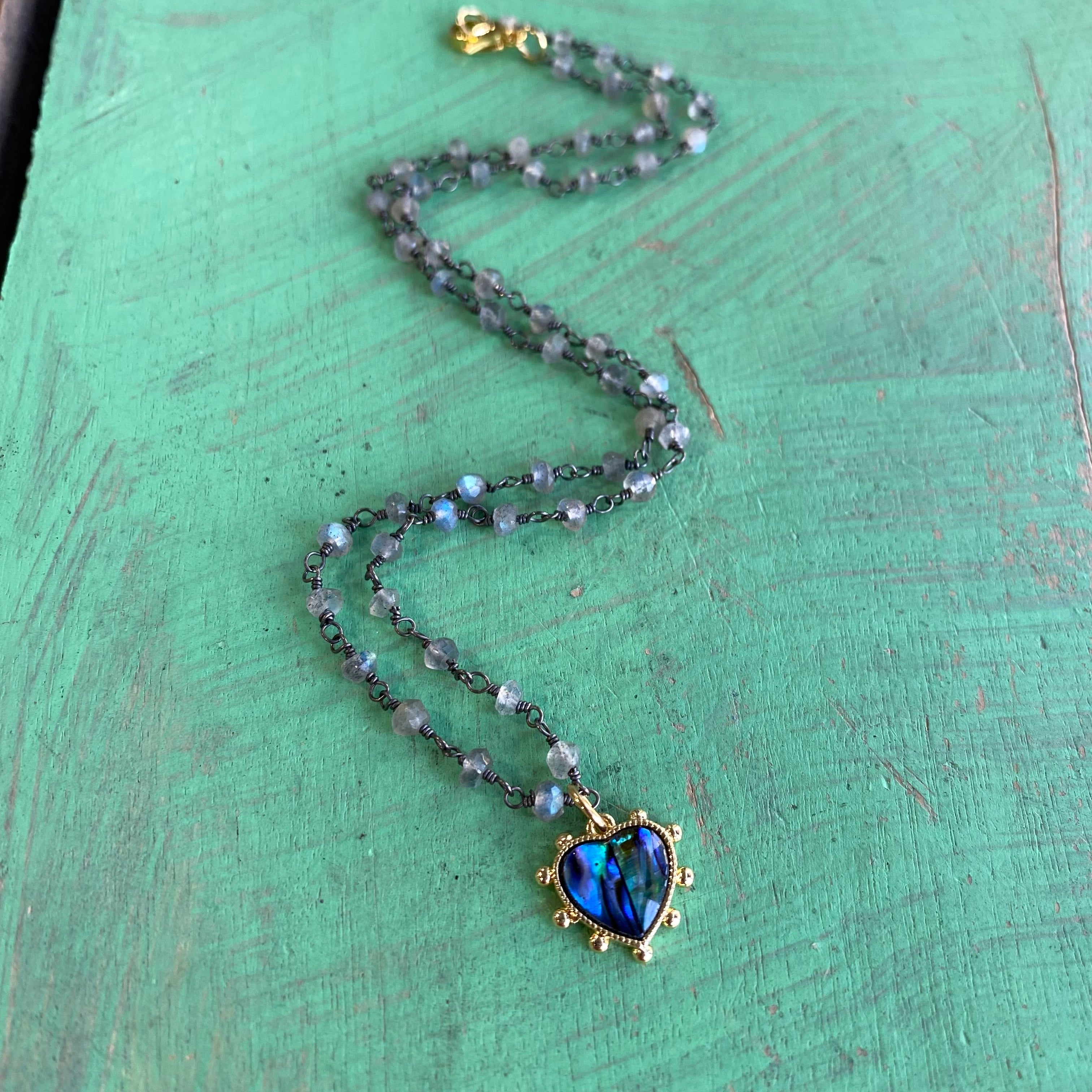 Calm Heart Necklace and Earrings