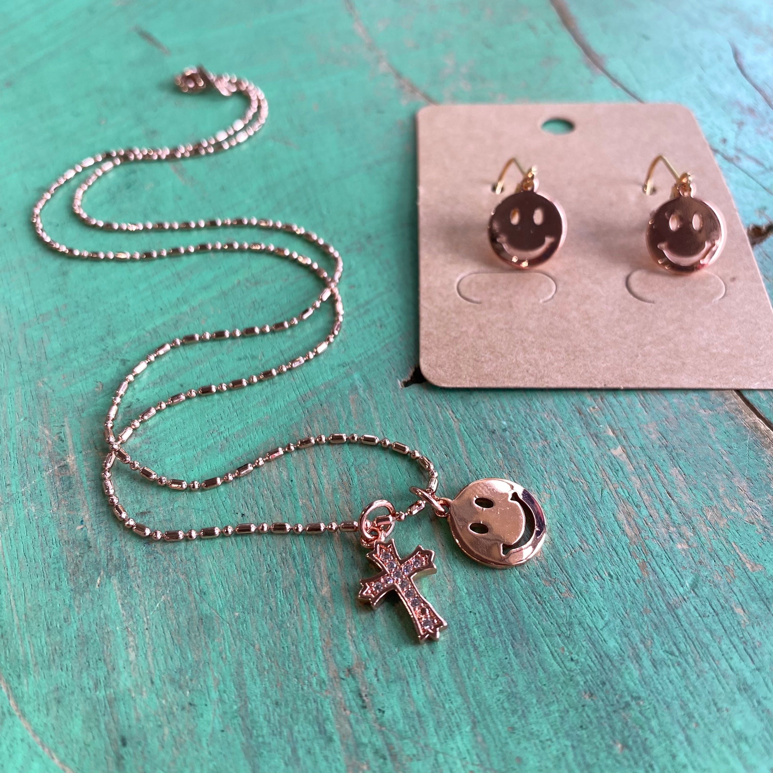 Rose Gold Happy Faith Set