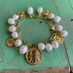 Freshwater Pearl Charm Bracelet