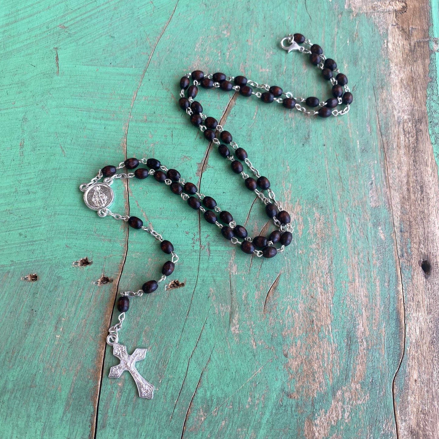 Ave Maria Wood Rosary