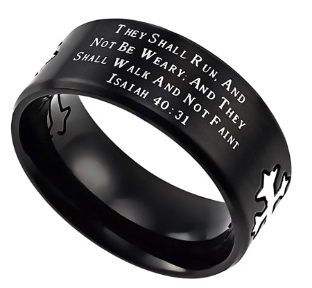 Neo Black "Strength" Ring