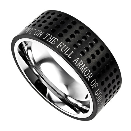 Black Sport Ring "Armor of God"