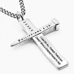 Calvary Cross His Strength 24” Necklace