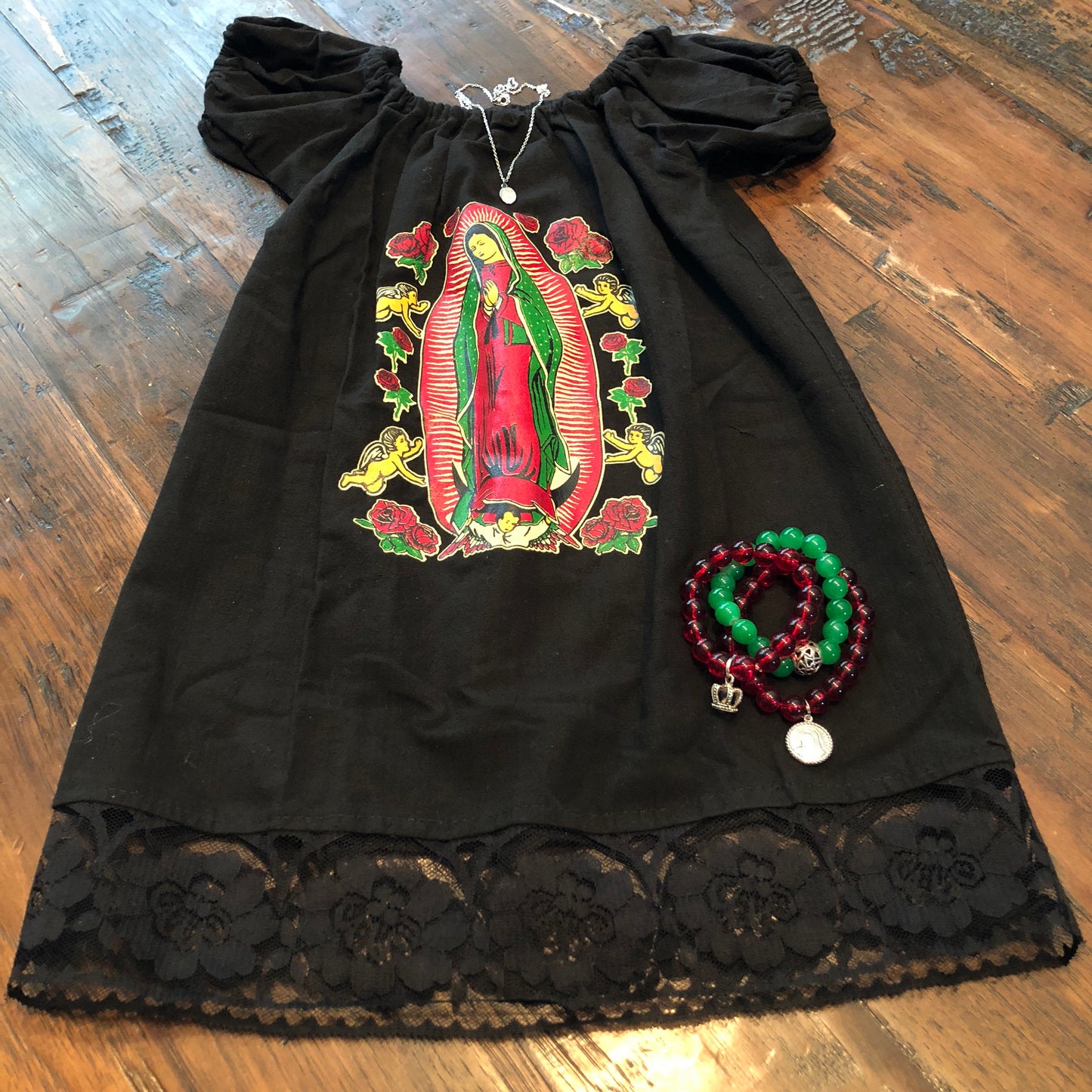 Our Lady of Guadalupe Black Dress