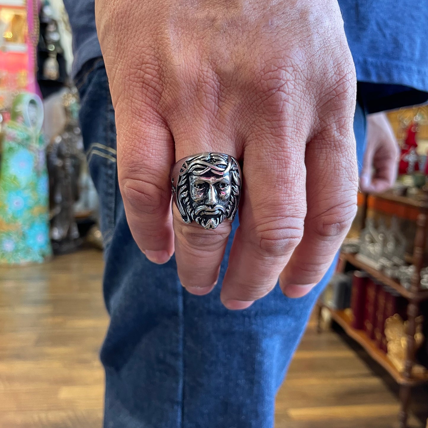 Face of Jesus Ring