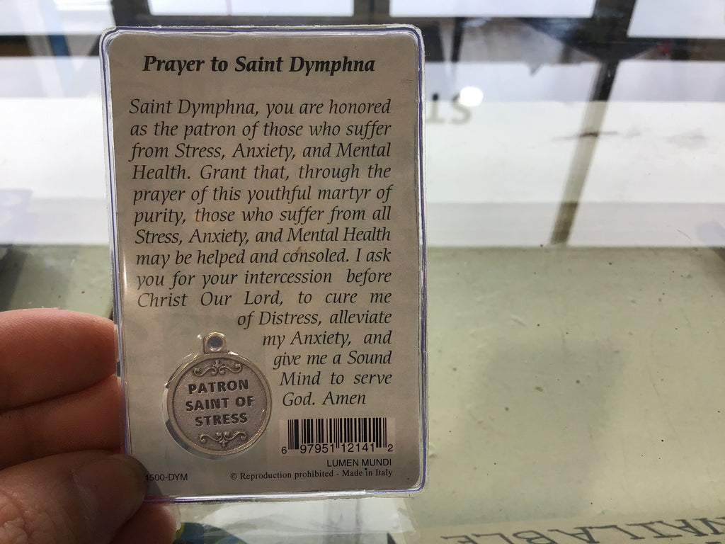 Healing Saints Prayer Cards with Medals