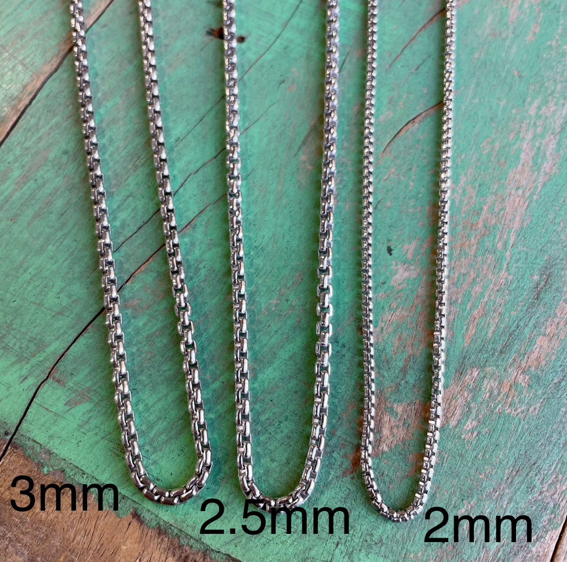 Sterling Silver 2.5mm Box Chain