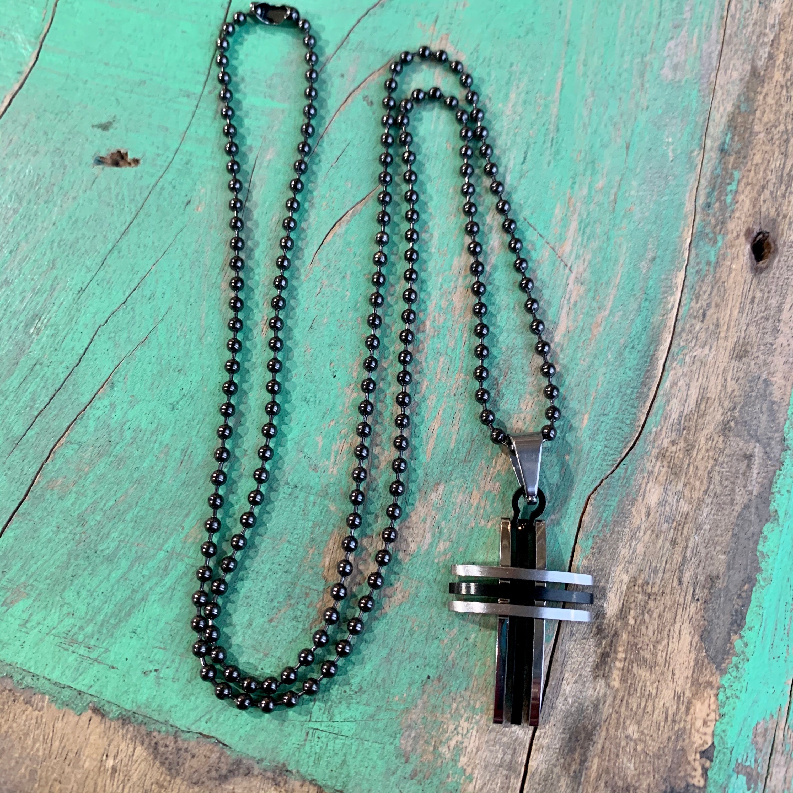 Gunmetal St Benedict Ball Chain