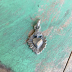 Sterling Silver Small Sacred Heart