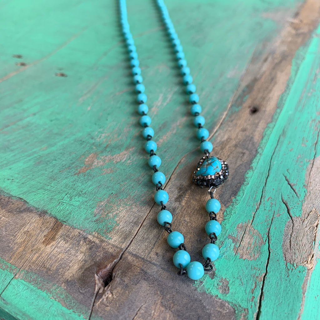 Turquoise Pave Faith Collection