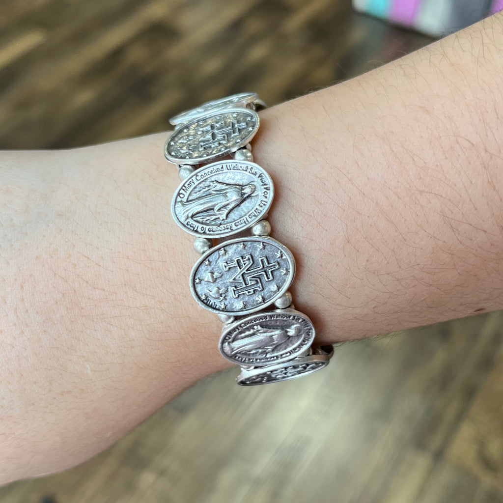 Miraculous Medal Stretch Turkish Bracelet