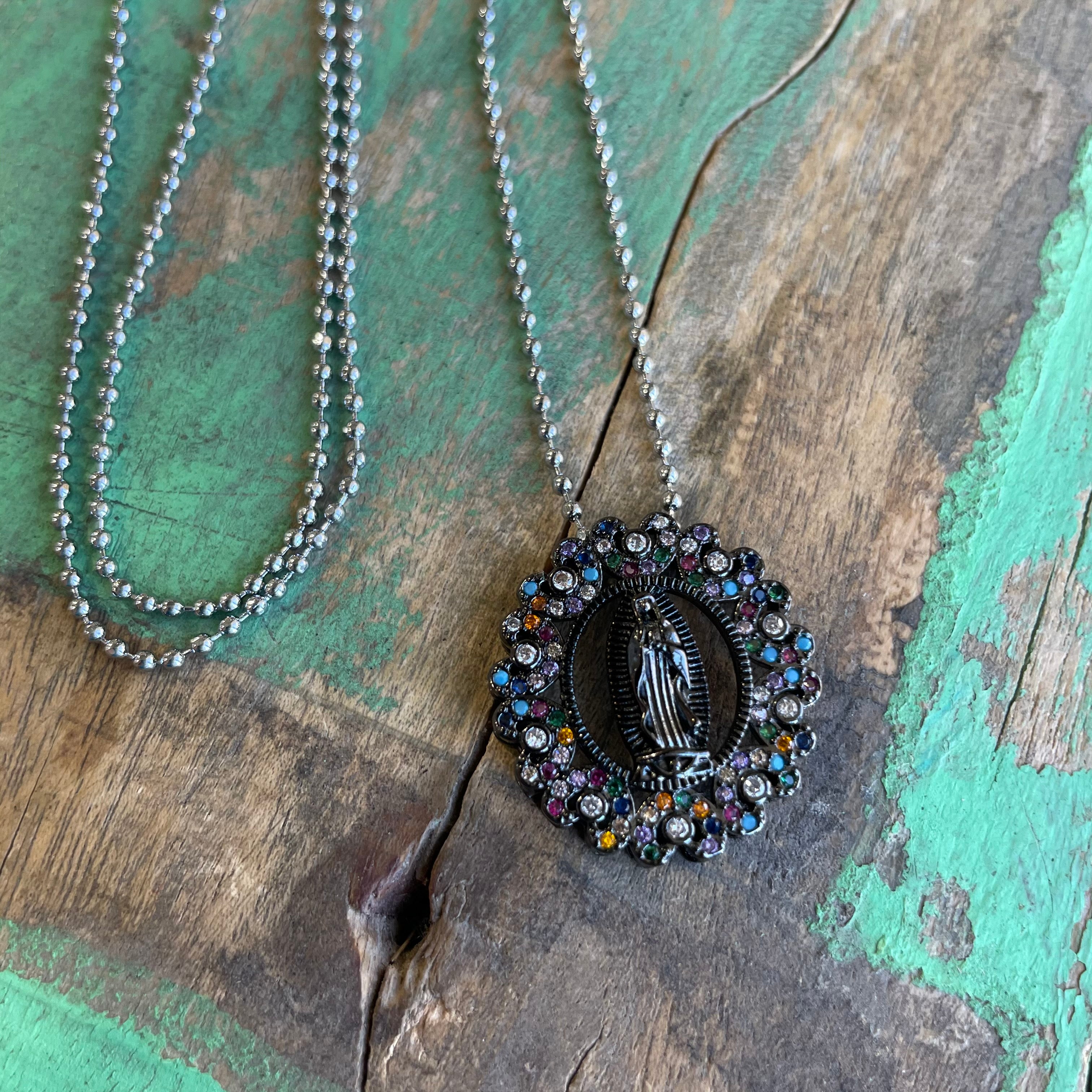 Colorful Shimmer Our Lady of Guadalupe