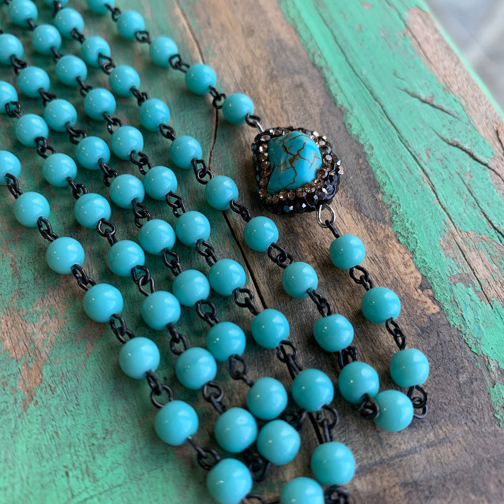 Turquoise Pave Faith Collection