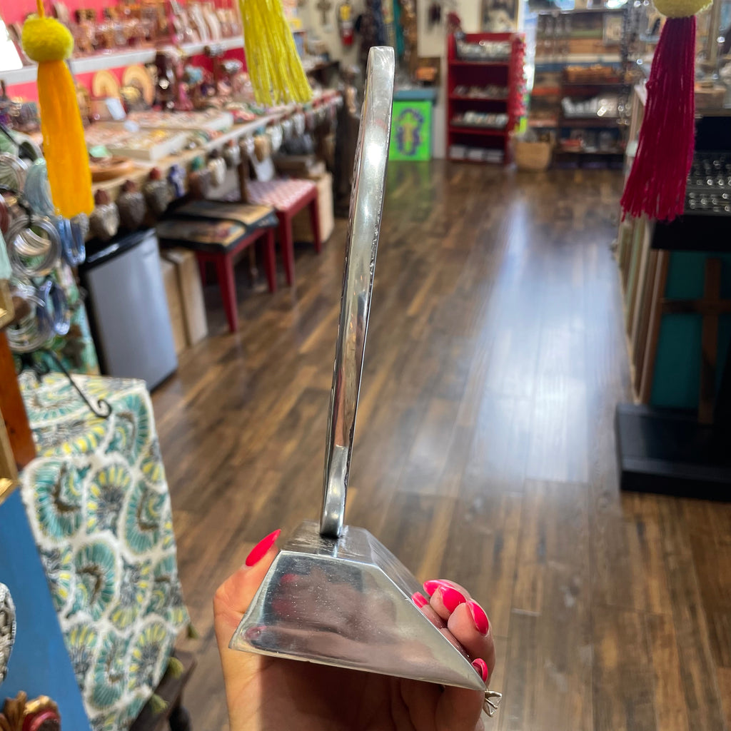 Big Pewter St Benedict Medal with Base