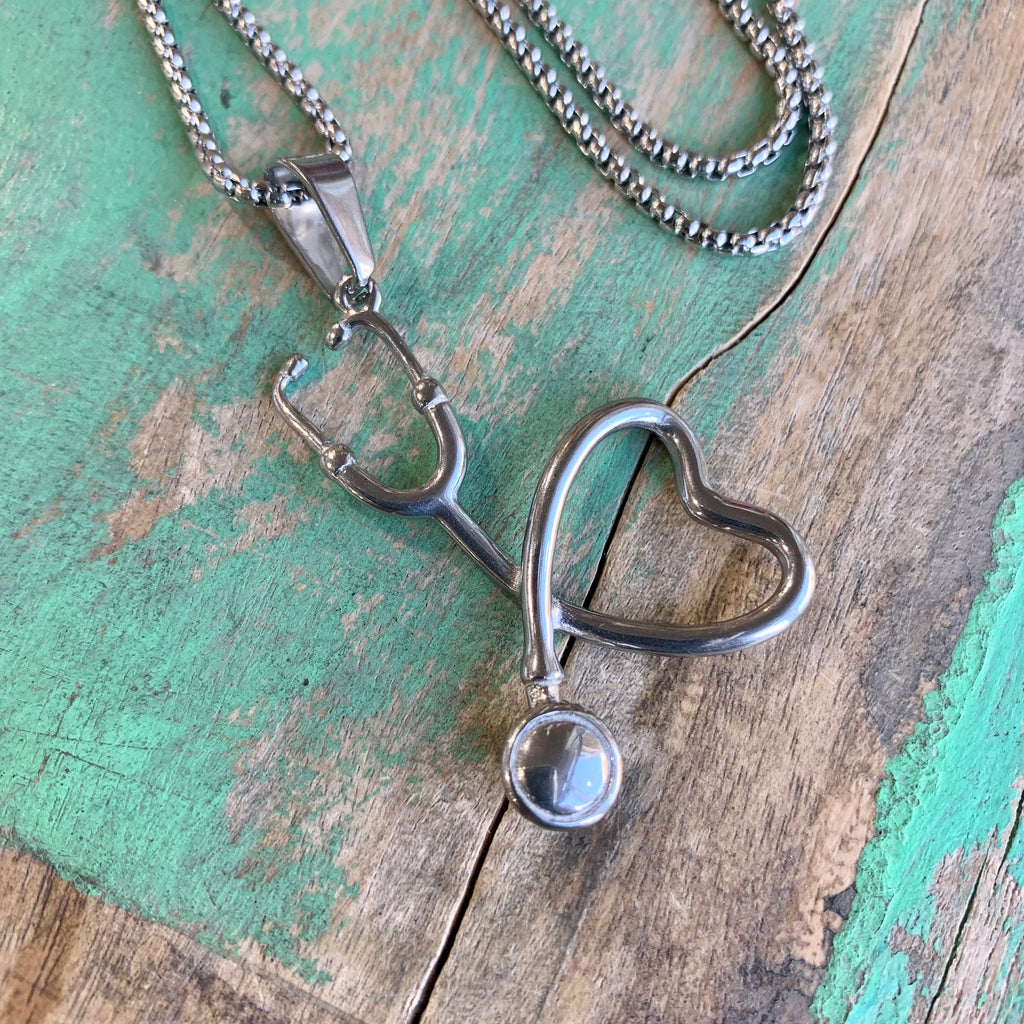 Stethoscope Love Necklace