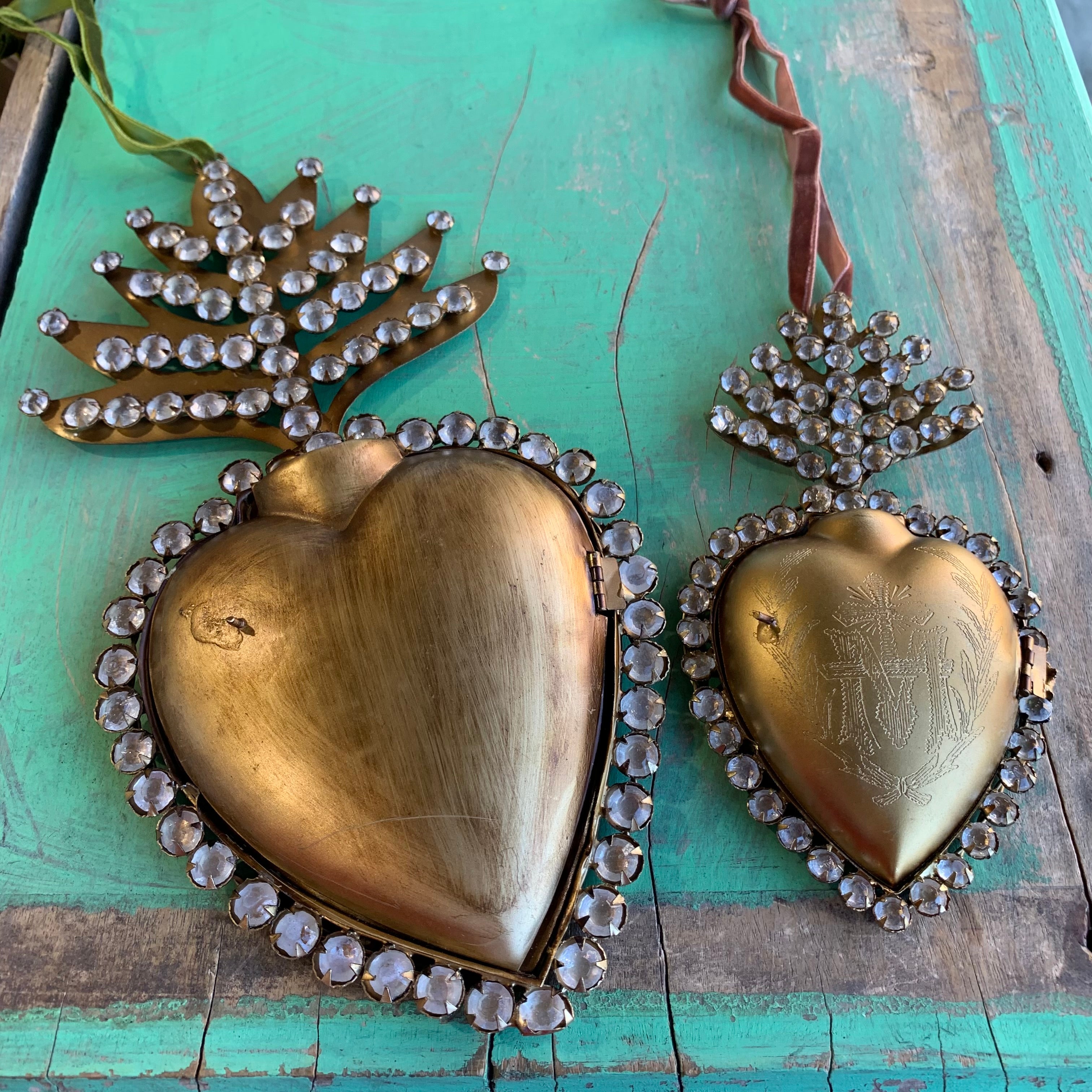 Jeweled Sacred Heart Box