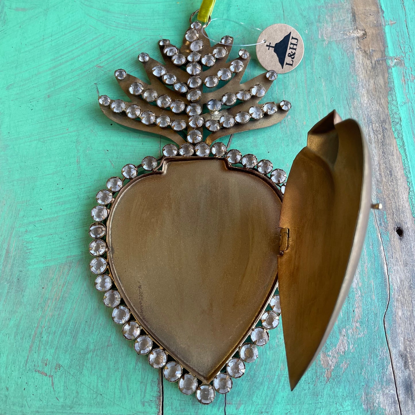 Jeweled Sacred Heart Box