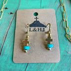 Turquoise and Gold Paper Clip Collection