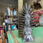Handcrafted Pewter 9" Our Lady of Guadalupe Statue with Radiant Rays