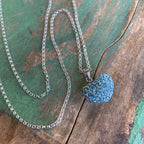 Austrian Crystal Heart on Sterling Silver Chain