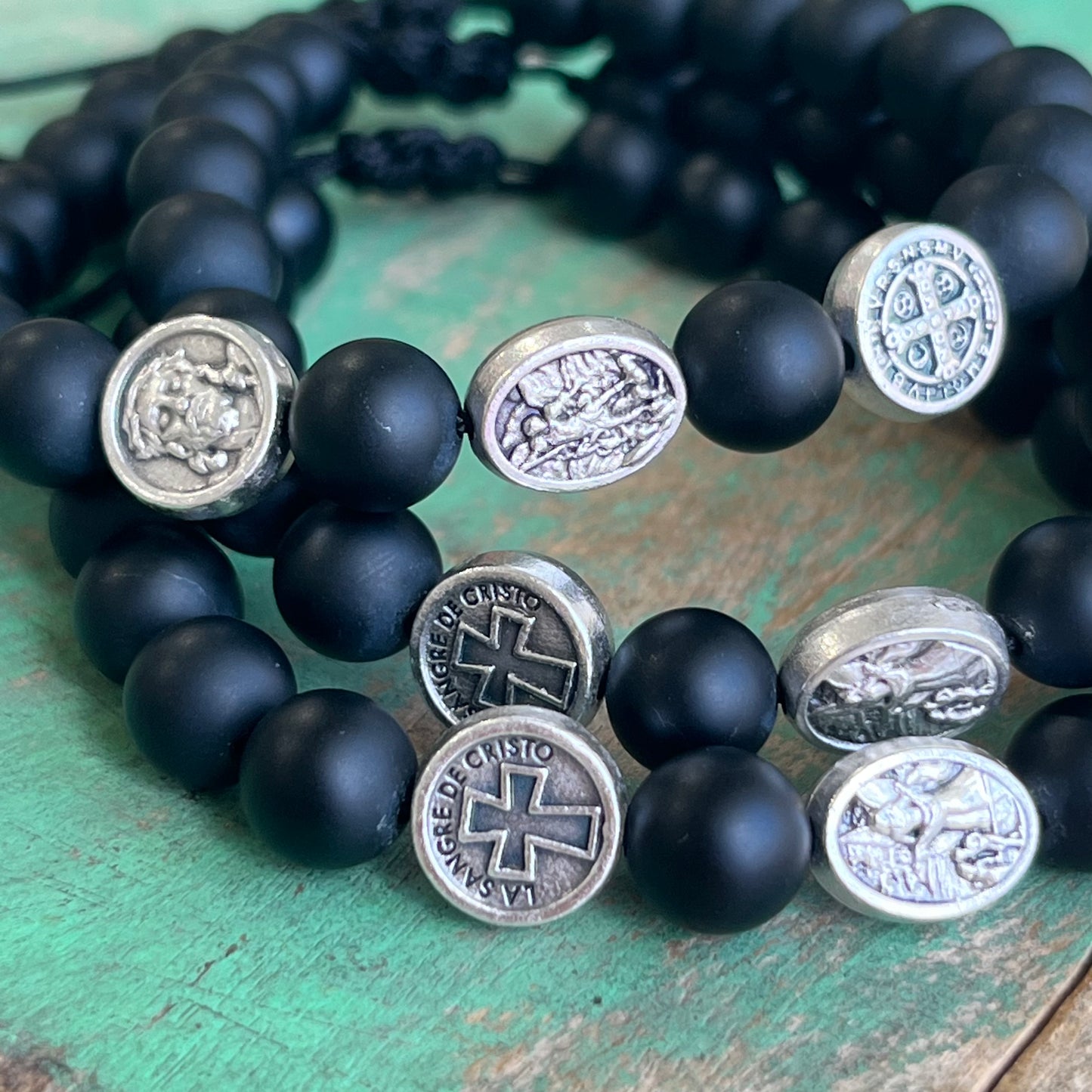 Agate Saints Bracelet