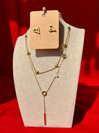 Gold Stainless Steel Cutout Heart Post Earrings
