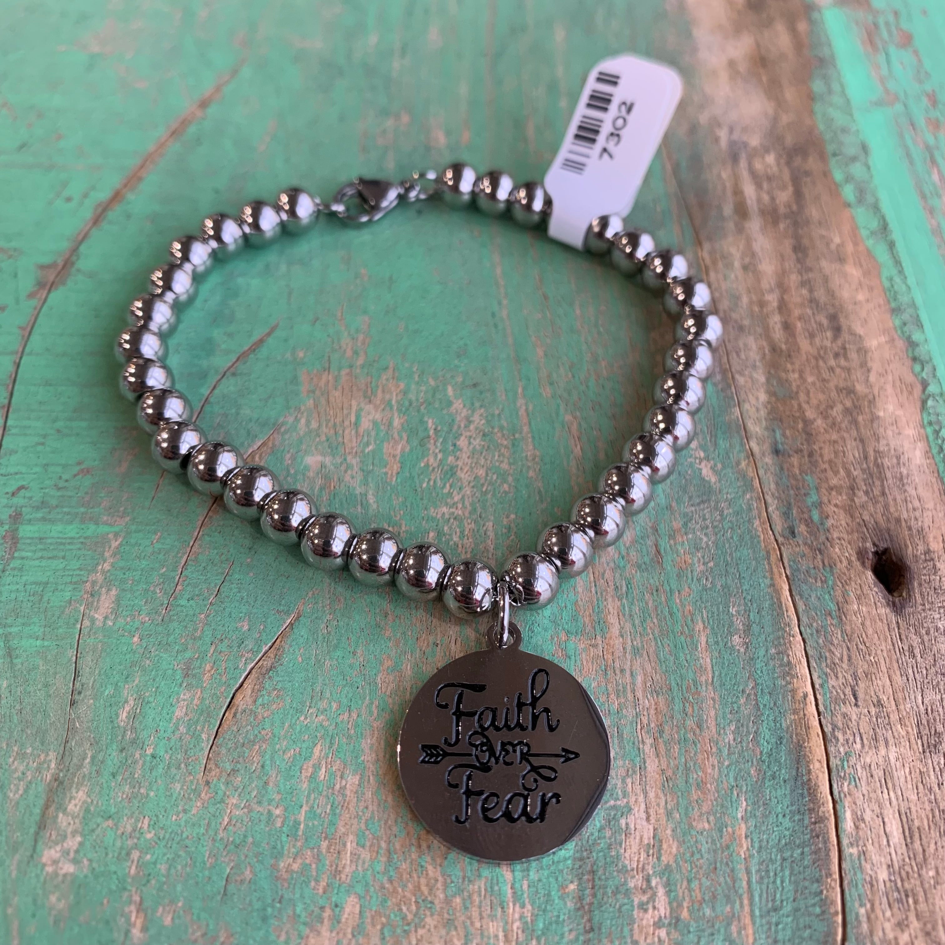 Faith Over Fear Necklace and Earrings