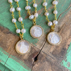 Freshwater Pearl Our Lady of Grace Necklace