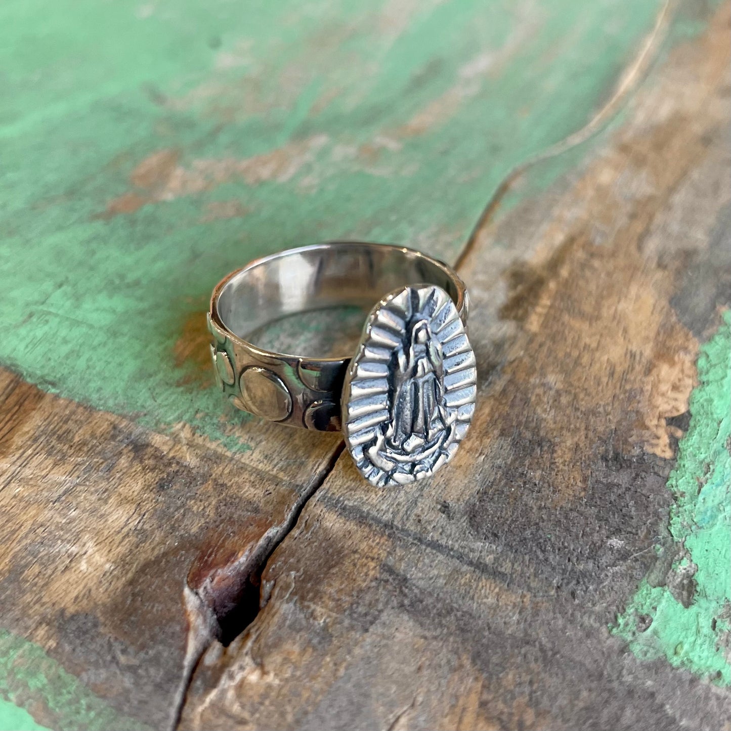 Small Oval Virgencita Pendant and Ring