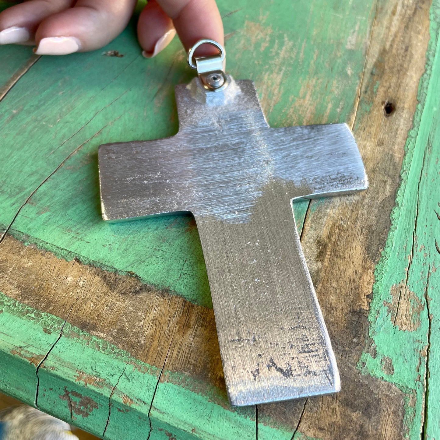 Faith, Hope, Love Pewter Crosses