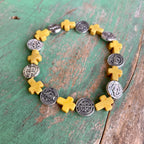 Cross Bead Blessings Bracelet