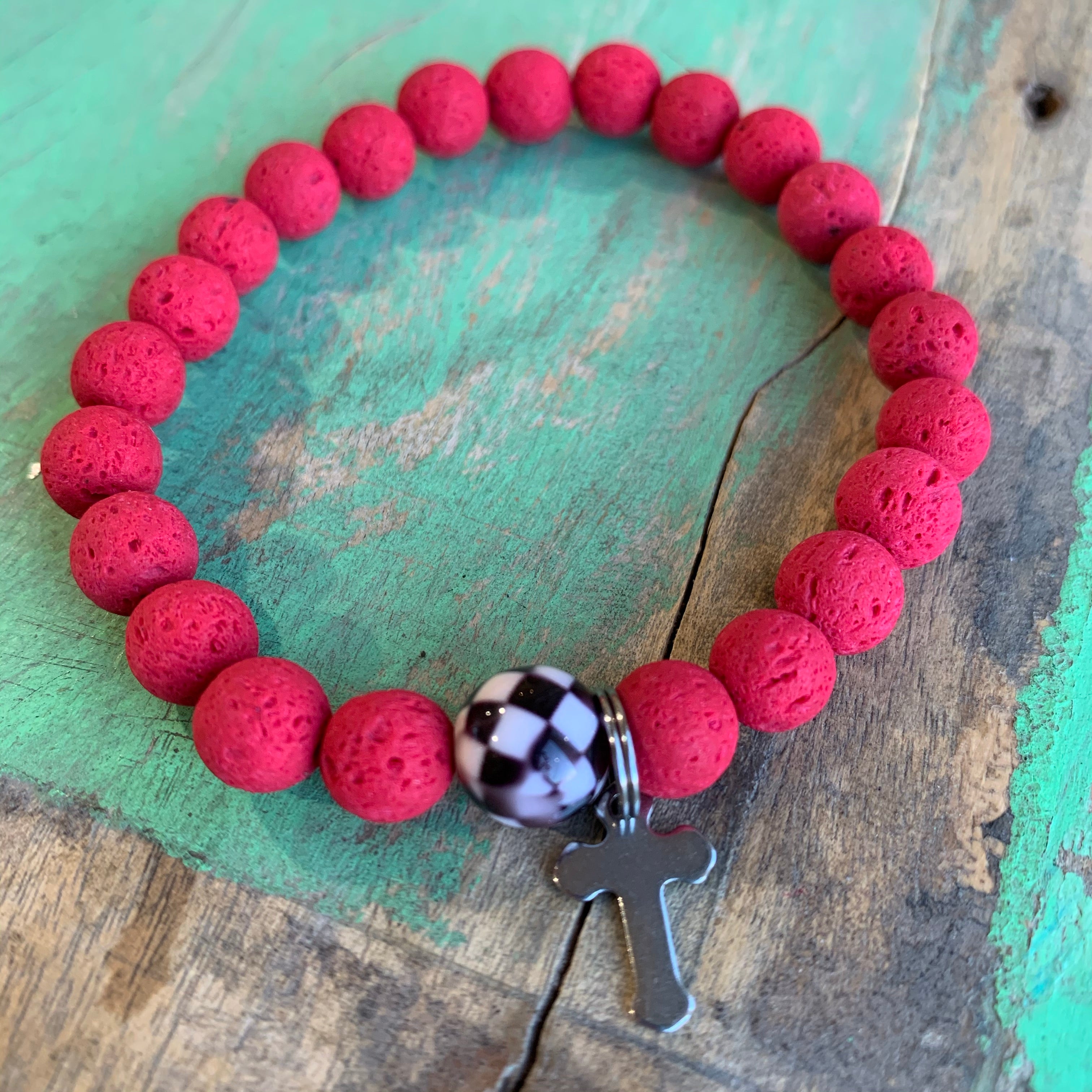 Mackenzie Inspired Red Lava Bracelet