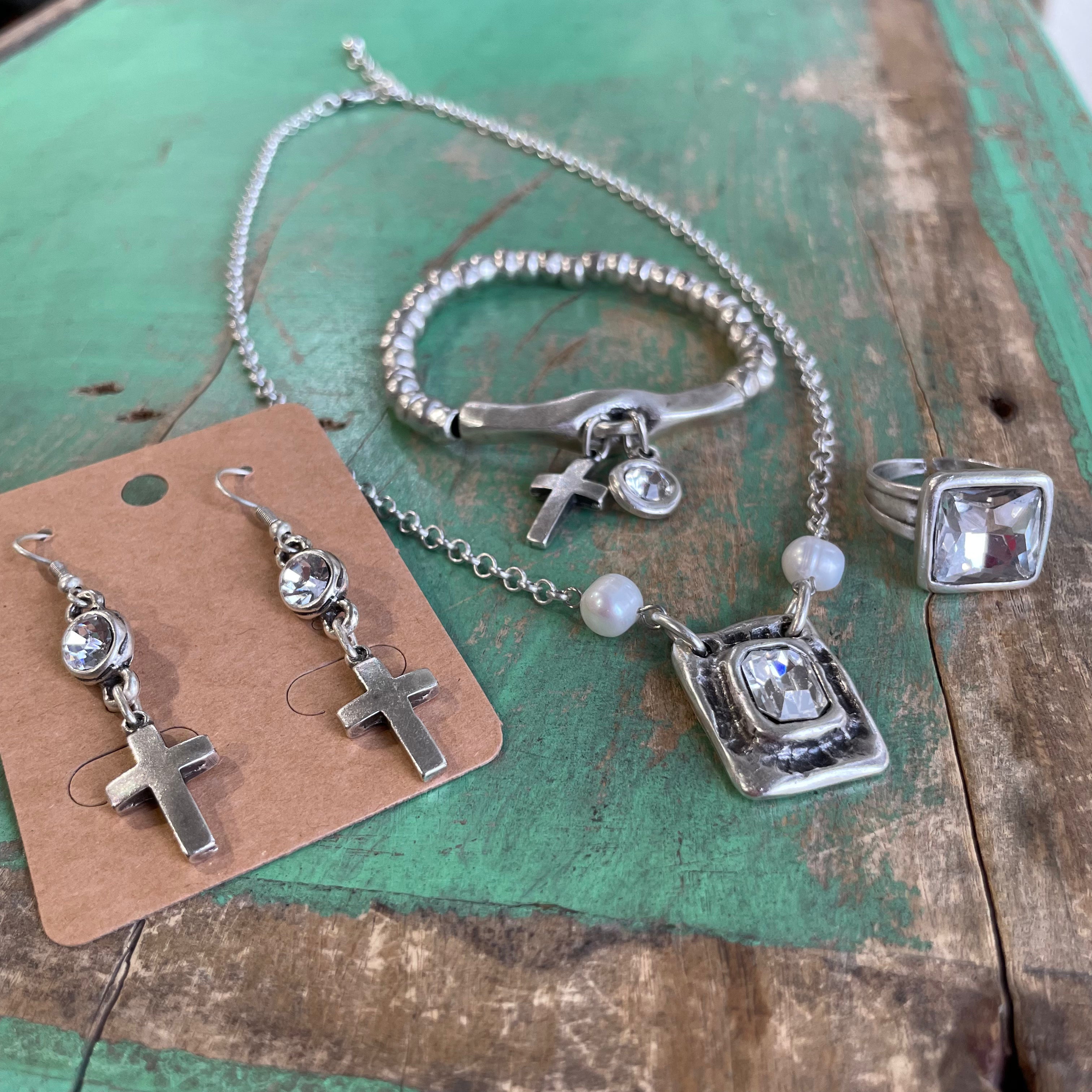 Crystal Cross Faith Pieces