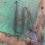 Stainless Steel St Benedict Protection Necklace