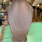 Long Curb Sterling Silver Chain