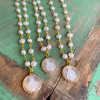 Freshwater Pearl Our Lady of Grace Necklace