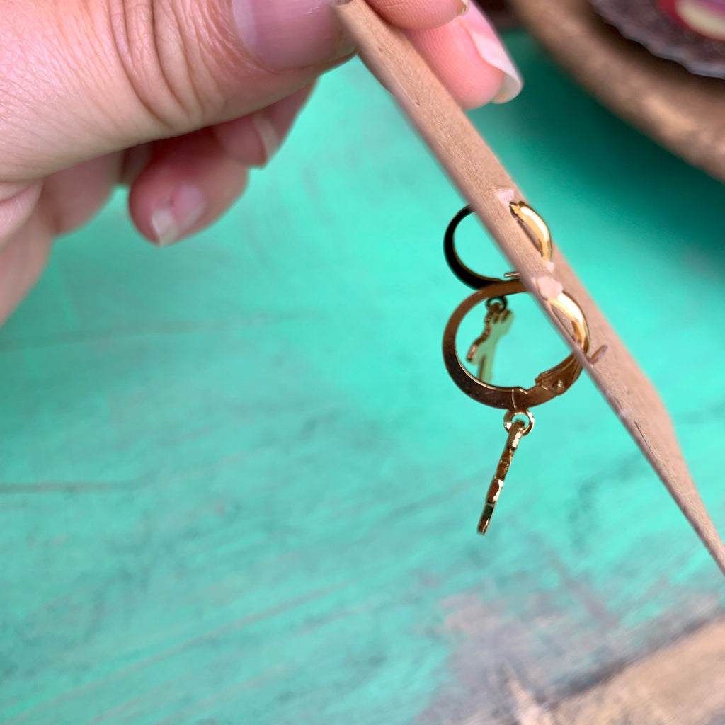 Gold Cross Earrings