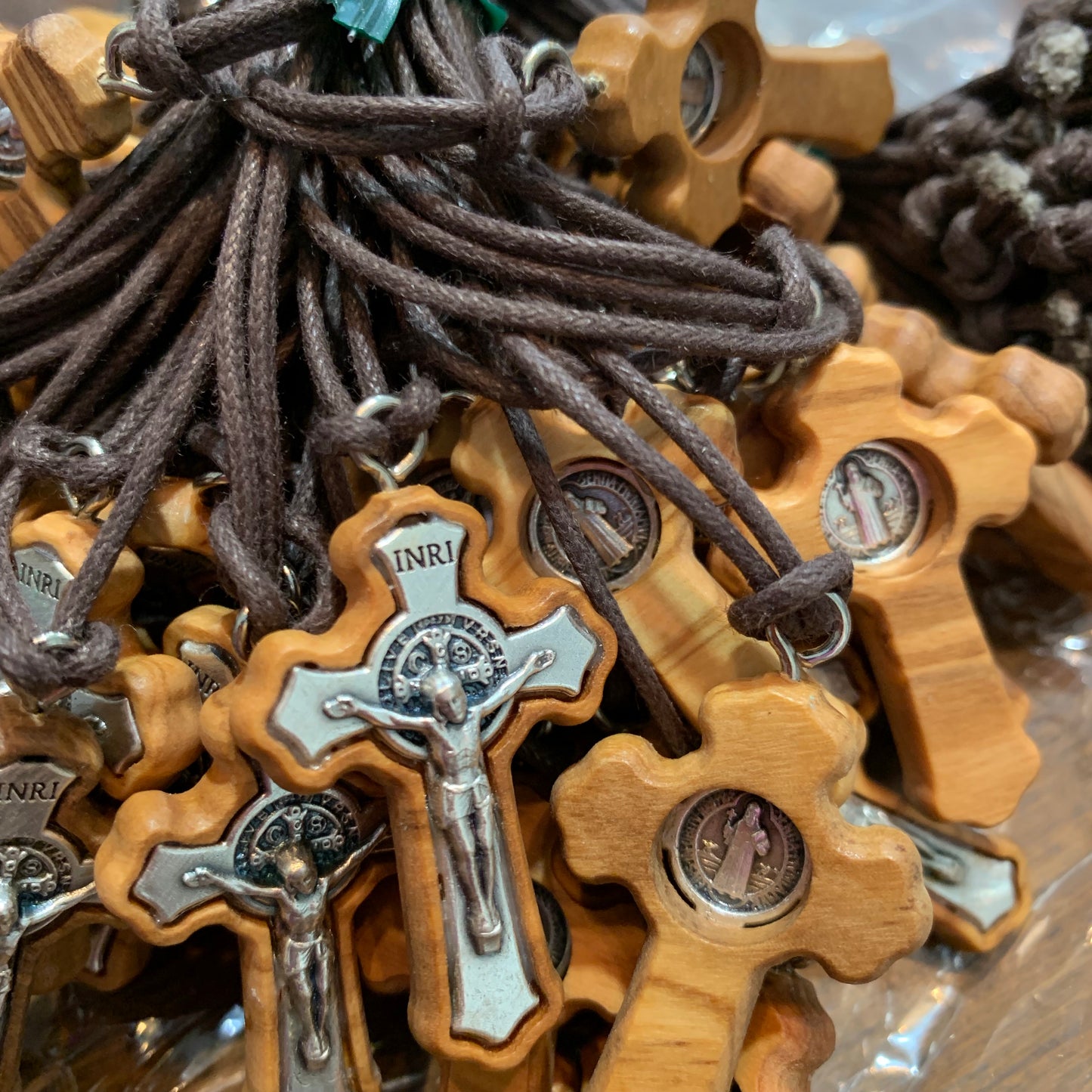 Olive Wood Cord Necklaces